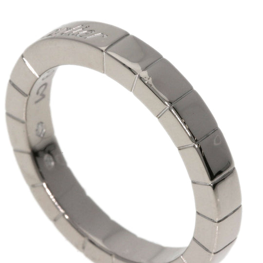 CARTIER Ring K18WG Silver Laniere # 49 Women Used Authentic