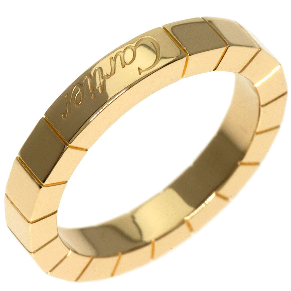 CARTIER Ring 18K Yellow Gold gold Laniere # 48 Women Used Authentic