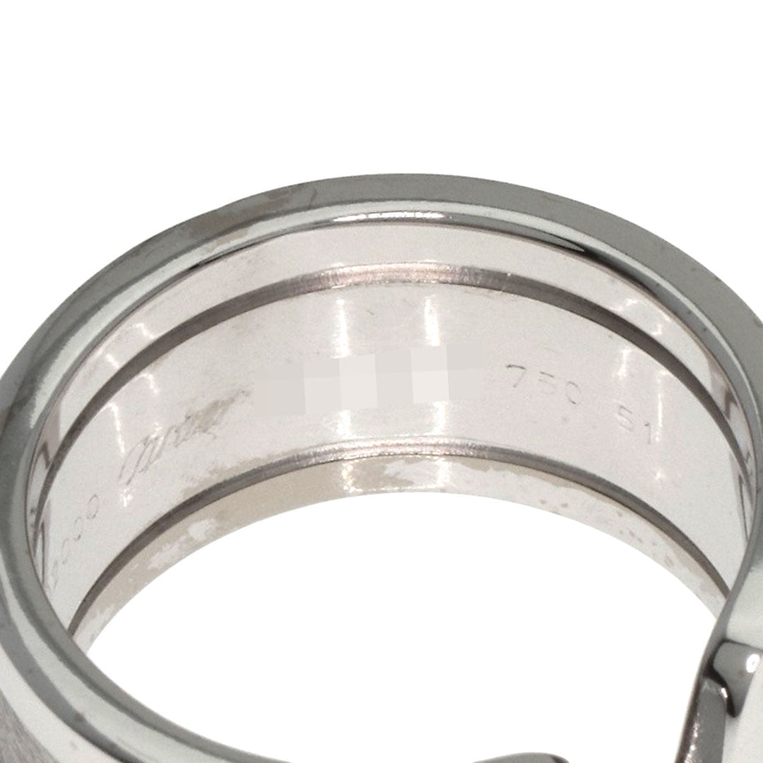 CARTIER Ring K18WG Silver C2 ring LM # 51 Women Used Authentic