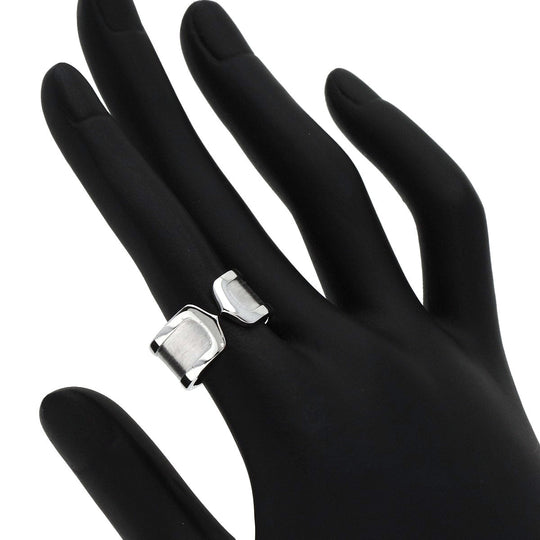 CARTIER Ring K18WG Silver C2 ring LM # 51 Women Used Authentic