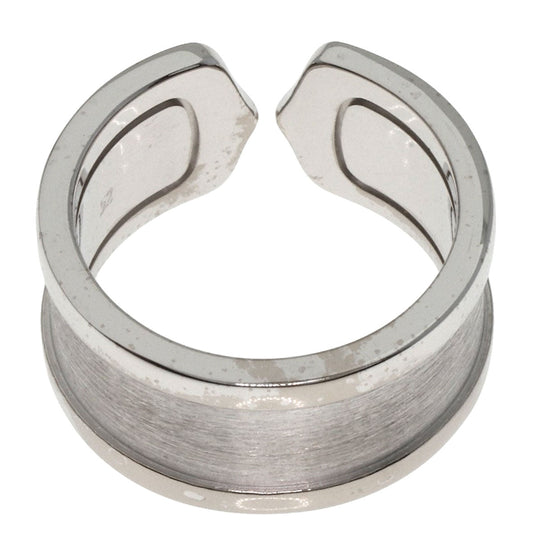 CARTIER Ring K18WG Silver C2 ring LM # 52 Women Used Authentic