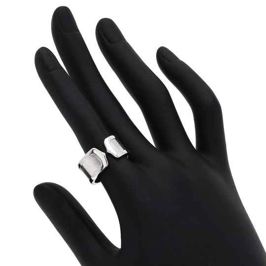 CARTIER Ring K18WG Silver C2 ring LM # 52 Women Used Authentic