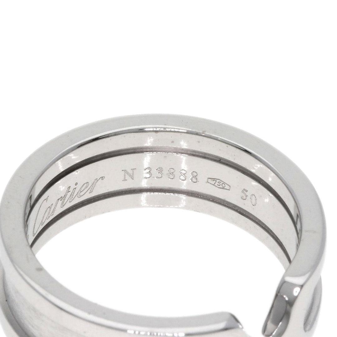 CARTIER Ring K18WG Silver C2 ring # 50