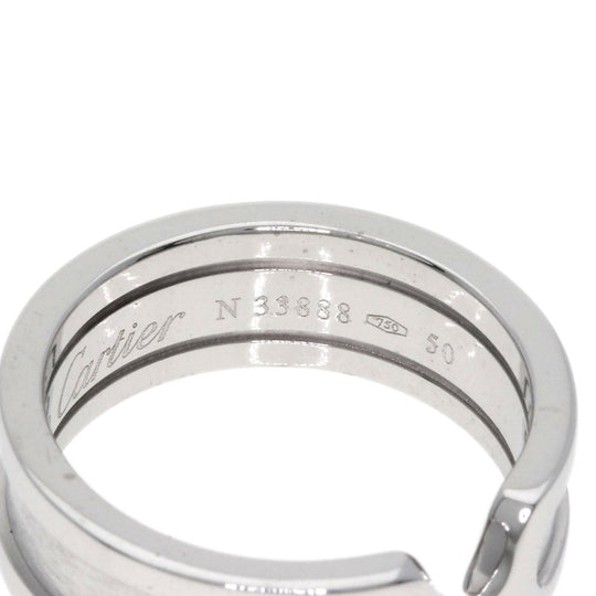 CARTIER Ring K18WG Silver C2 ring # 50