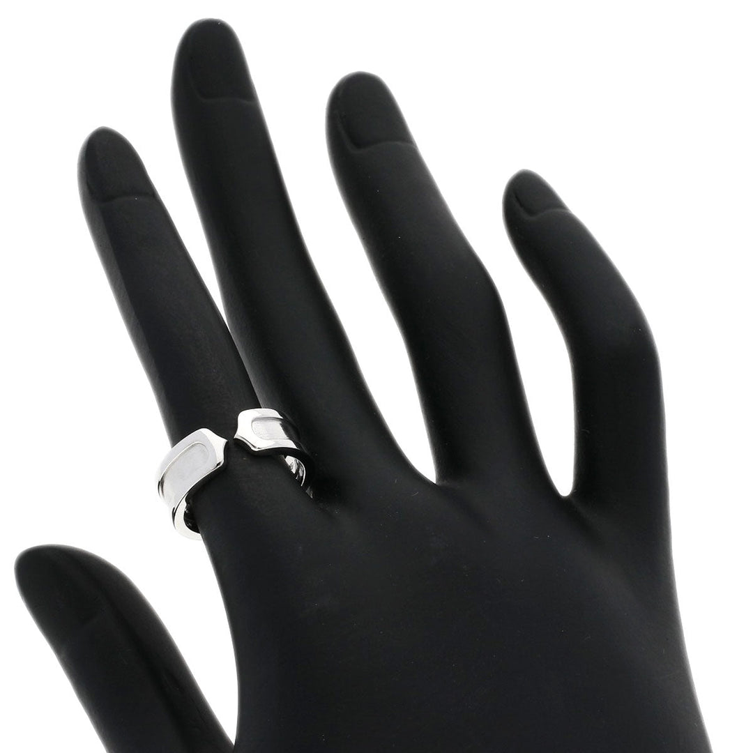 CARTIER Ring K18WG Silver C2 ring # 50