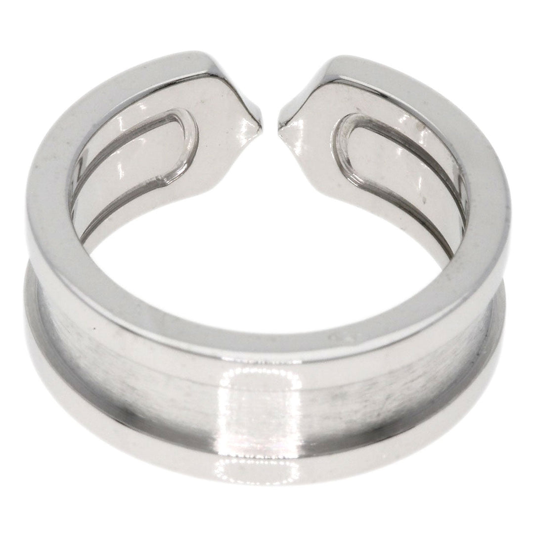 CARTIER Ring K18WG Silver C2 ring # 47 Women Used Authentic