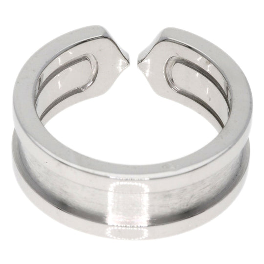 CARTIER Ring K18WG Silver C2 ring # 47 Women Used Authentic
