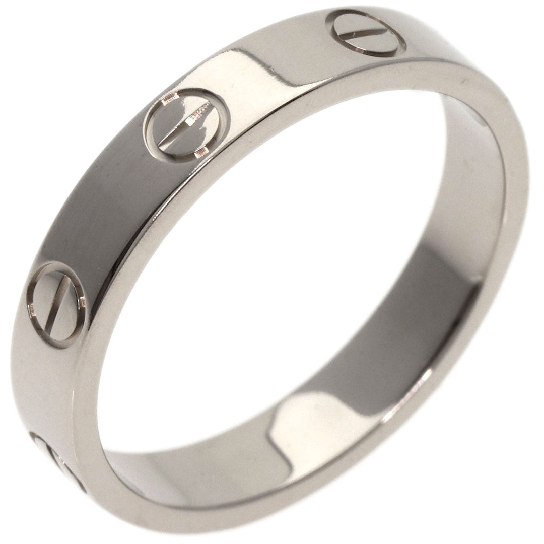 CARTIER Ring K18WG Silver Mini Love Ring #54