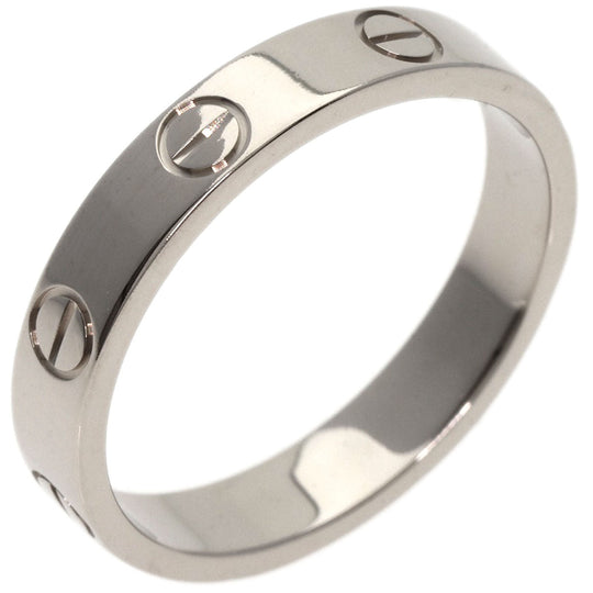 CARTIER Ring K18WG Silver Mini Love Ring #54