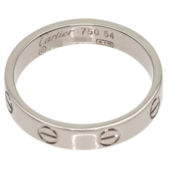 CARTIER Ring K18WG Silver Mini Love Ring #54