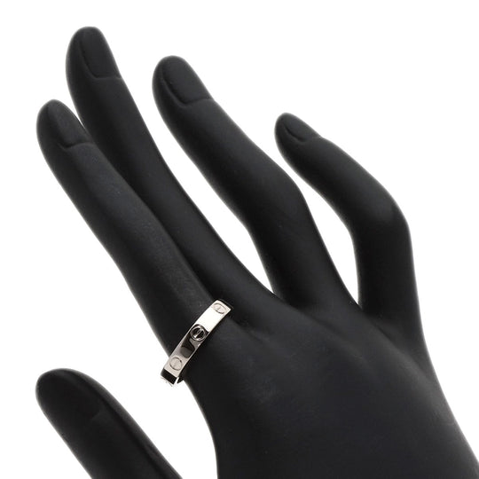 CARTIER Ring K18WG Silver Mini Love Ring #54