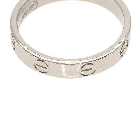 CARTIER Ring K18WG Silver Mini Love Ring #54