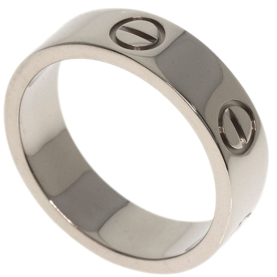 CARTIER Ring K18WG Silver Love Ring #53