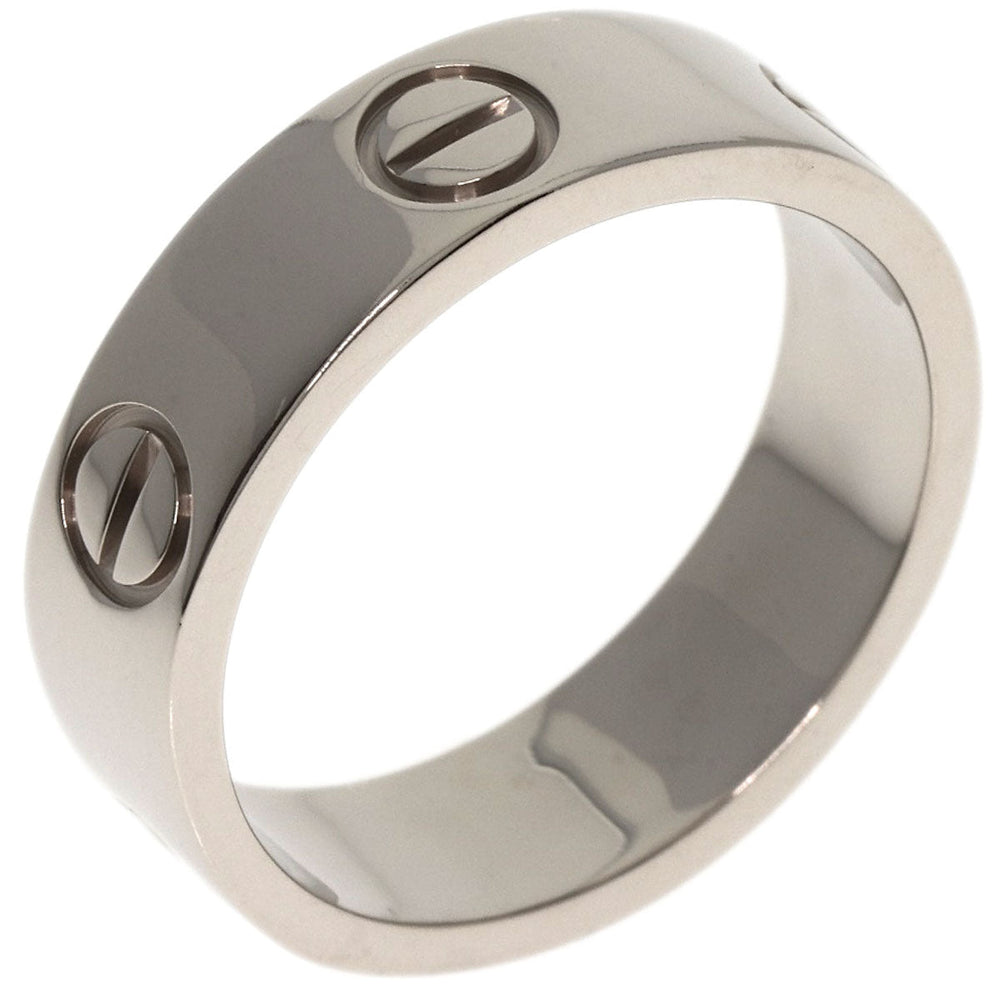 CARTIER Ring K18WG Silver Love Ring #53