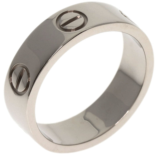 CARTIER Ring K18WG Silver Love Ring #53