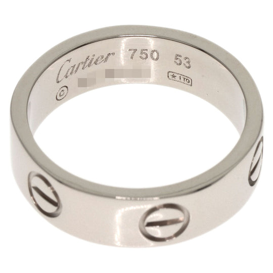 CARTIER Ring K18WG Silver Love Ring #53