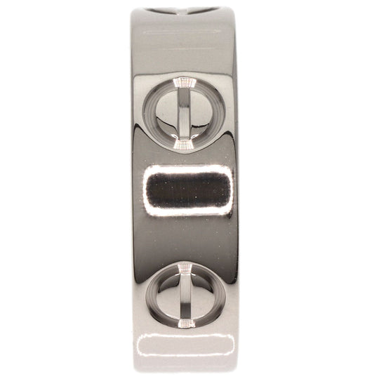CARTIER Ring K18WG Silver Love Ring #50 Women Used Authentic