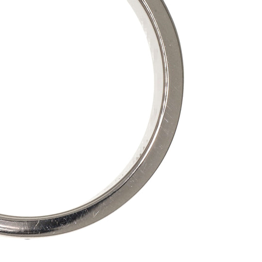 CARTIER Ring K18WG Silver Mini Love Ring #50 Women Used Authentic