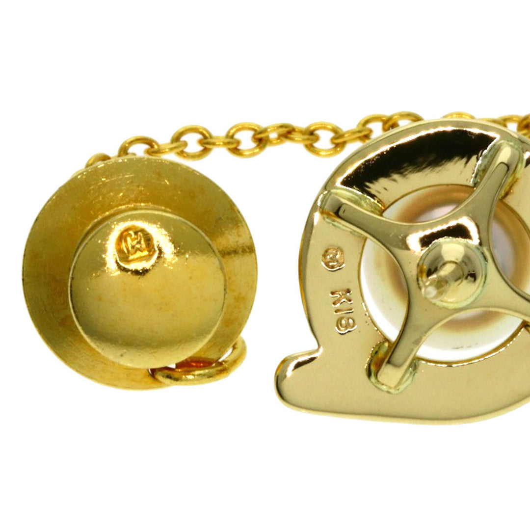 MIKIMOTO Brooch 18K Yellow Gold gold Pearl Women Used Authentic