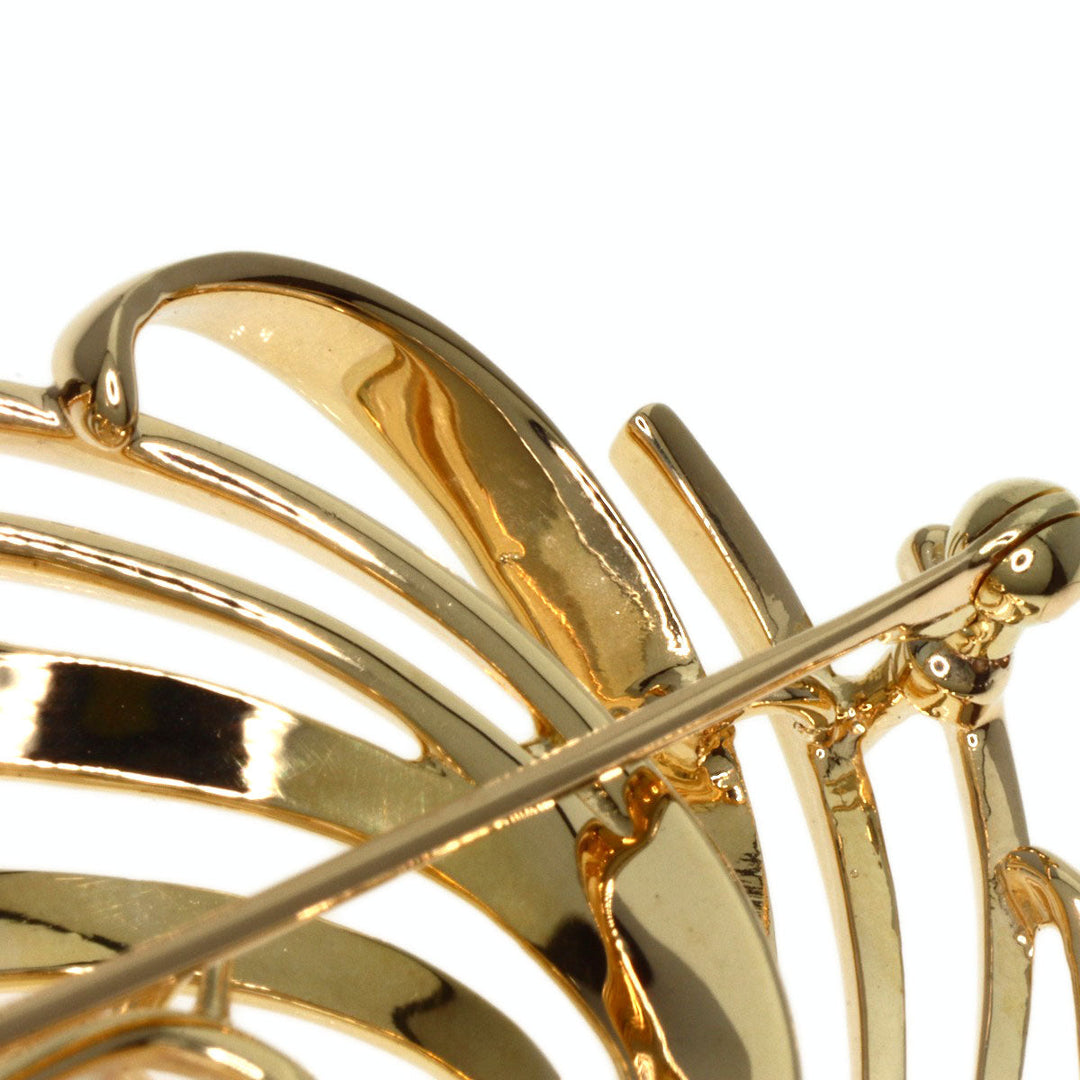 MIKIMOTO Brooch K14YG gold Pearl Women Used Authentic