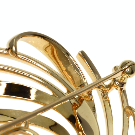 MIKIMOTO Brooch K14YG gold Pearl Women Used Authentic