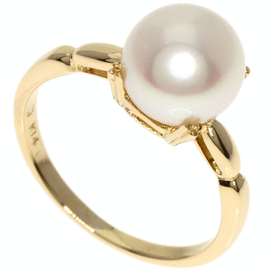 MIKIMOTO Ring K14YG gold Pearl