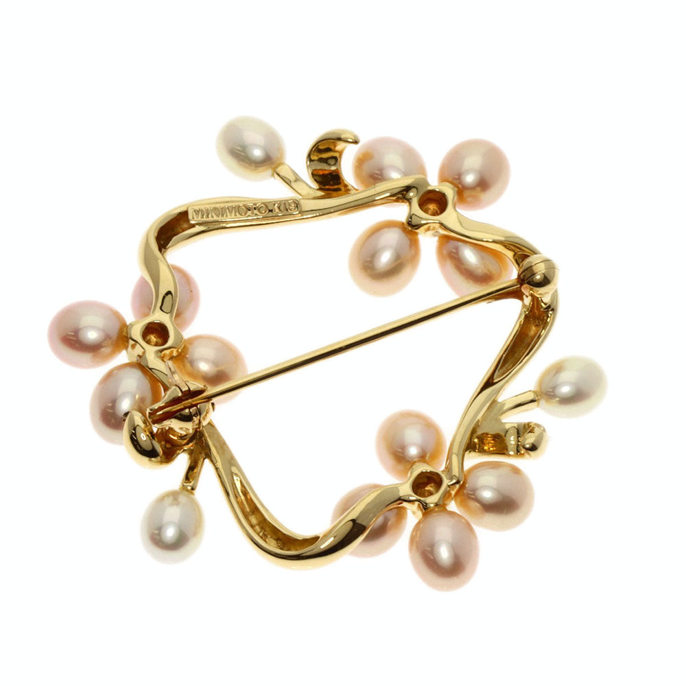 MIKIMOTO Brooch 18K Yellow Gold gold Pearl