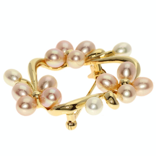 MIKIMOTO Brooch 18K Yellow Gold gold Pearl