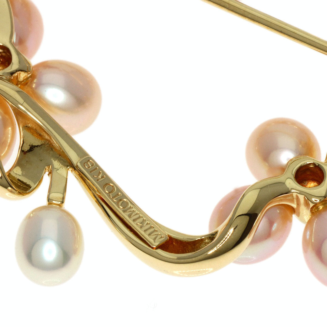 MIKIMOTO Brooch 18K Yellow Gold gold Pearl