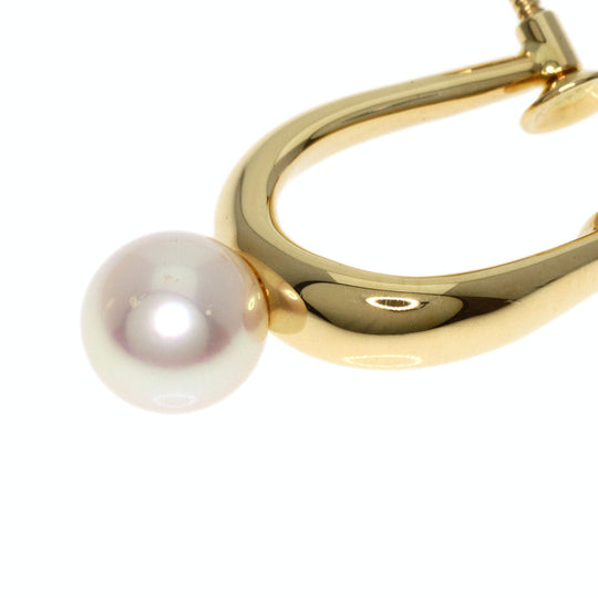 MIKIMOTO Earring 18K Yellow Gold gold Pearl Women Used Authentic