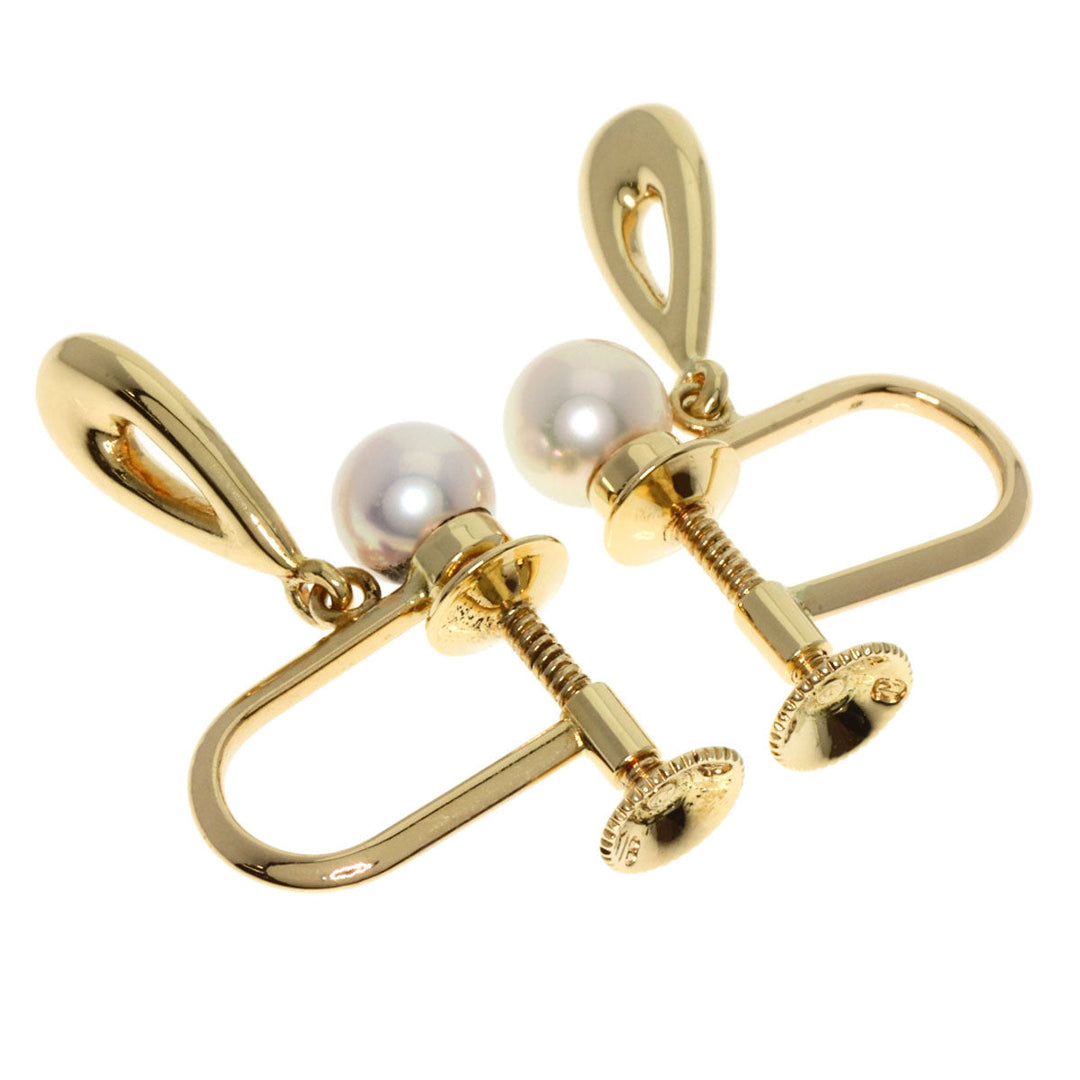 MIKIMOTO Earring 18K Yellow Gold gold Pearl Women Used Authentic