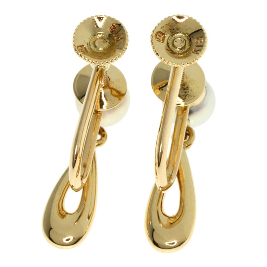 MIKIMOTO Earring 18K Yellow Gold gold Pearl Women Used Authentic