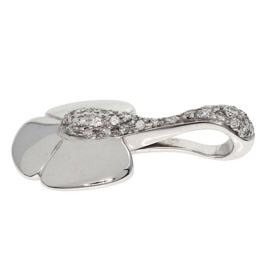 Chaumet Pendant top K18WG Silver diamond Women Used Authentic