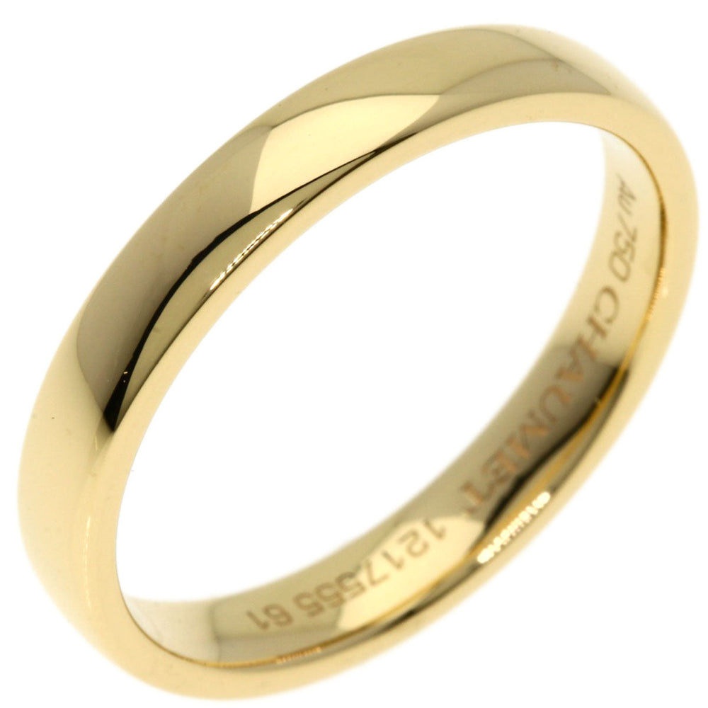 Chaumet Ring 18K Yellow Gold gold Fidelite Diamond #61 Inner Diamond Women Used Authentic