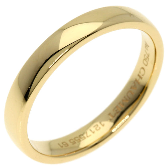 Chaumet Ring 18K Yellow Gold gold Fidelite Diamond #61 Inner Diamond Women Used Authentic