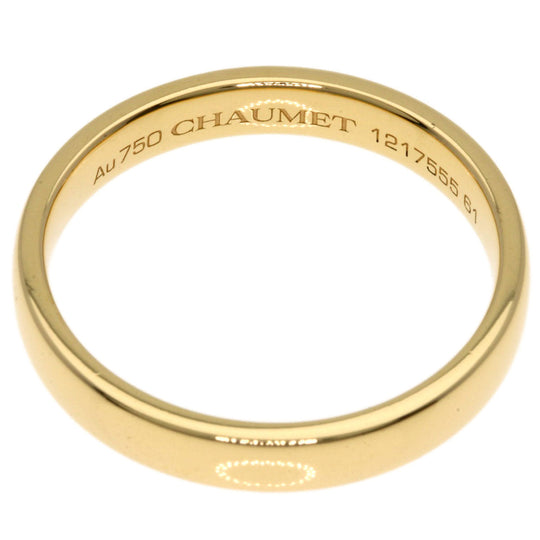 Chaumet Ring 18K Yellow Gold gold Fidelite Diamond #61 Inner Diamond Women Used Authentic
