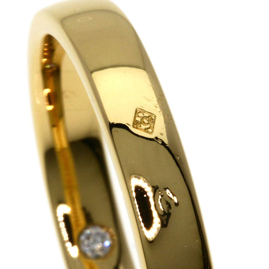 Chaumet Ring 18K Yellow Gold gold Fidelite Diamond #61 Inner Diamond Women Used Authentic
