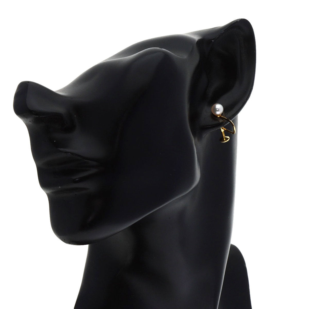 MIKIMOTO Earring 18K Yellow Gold gold Pearl Women Used Authentic