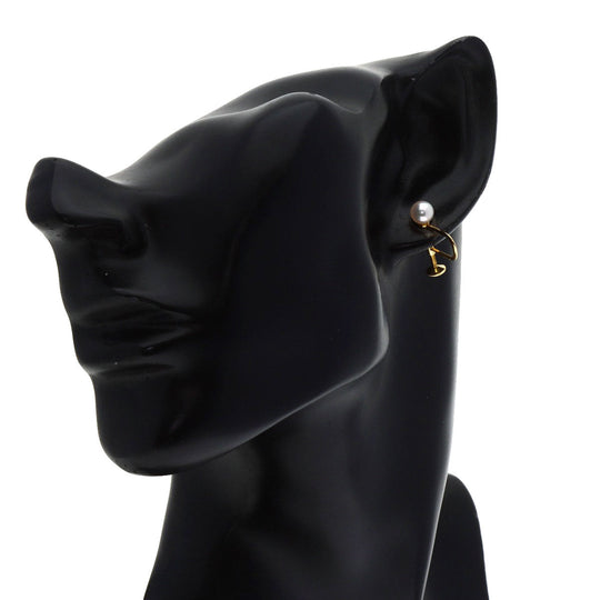 MIKIMOTO Earring 18K Yellow Gold gold Pearl Women Used Authentic