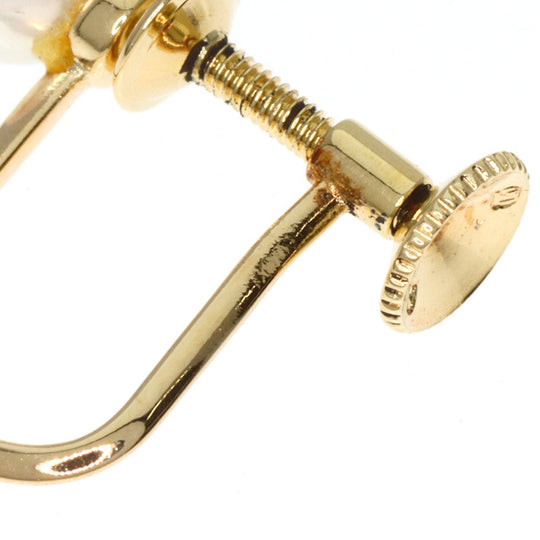 MIKIMOTO Earring 18K Yellow Gold gold Pearl Women Used Authentic