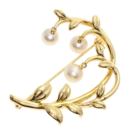 TASAKI Brooch 18K Yellow Gold gold Akoya pearl Pearl Women Used Authentic