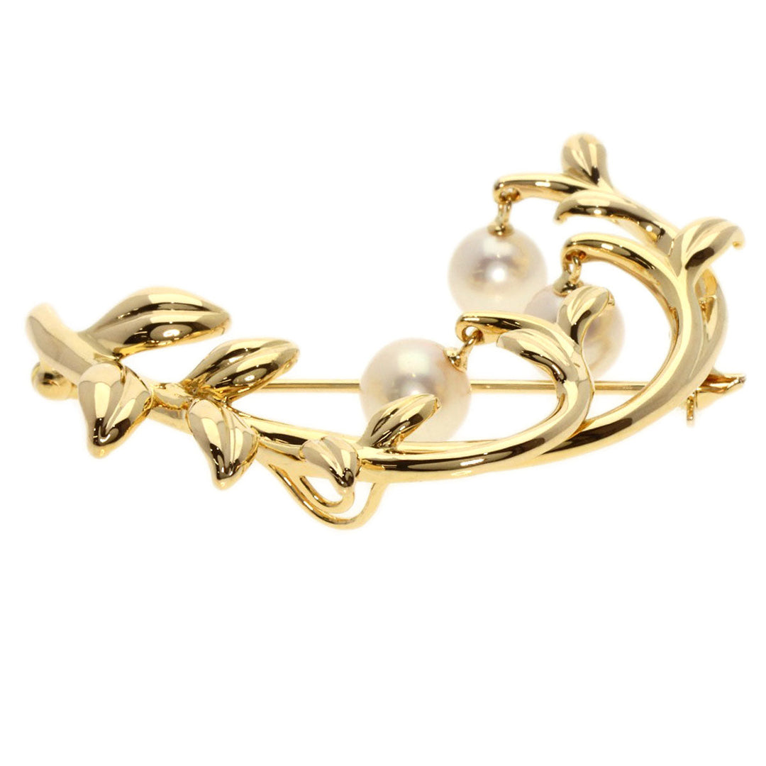 TASAKI Brooch 18K Yellow Gold gold Akoya pearl Pearl Women Used Authentic