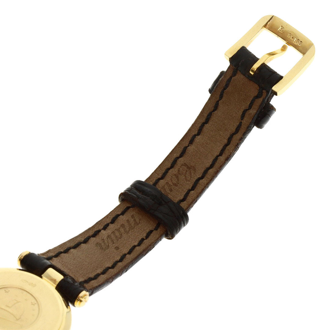 OMEGA Watches Quartz K18YG , Leather , Diamond gold Constellation BezelDiamond white dial Women Used Authentic