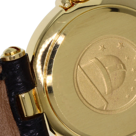 OMEGA Watches Quartz K18YG , Leather , Diamond gold Constellation BezelDiamond white dial Women Used Authentic