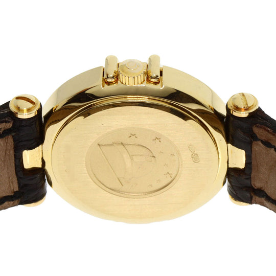 OMEGA Watches Quartz K18YG , Leather , Diamond gold Constellation BezelDiamond white dial Women Used Authentic