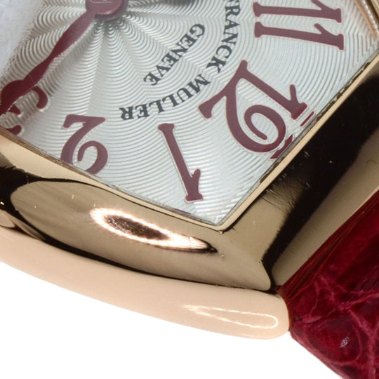 FRANCK MULLER Watches Quartz 5002SQZ K18PG, leather gold Heart to Heart Silver dial Women Used Authentic