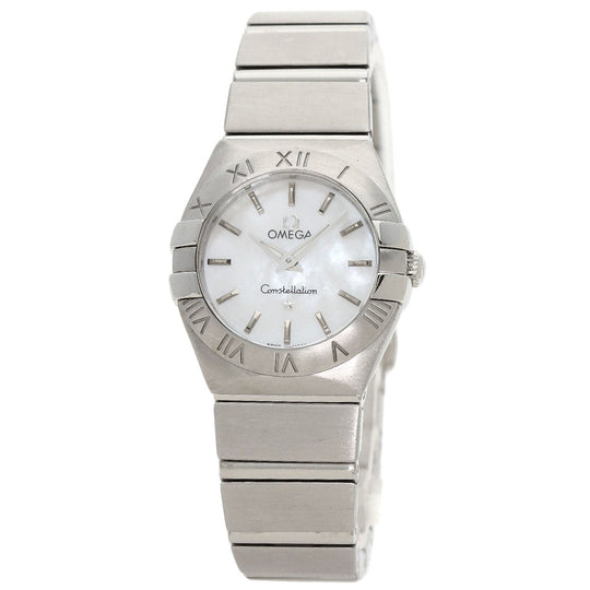 OMEGA Watches Quartz 123.10.24.60.05.001 Stainless Steel Silver Constellation Blush White shell dial