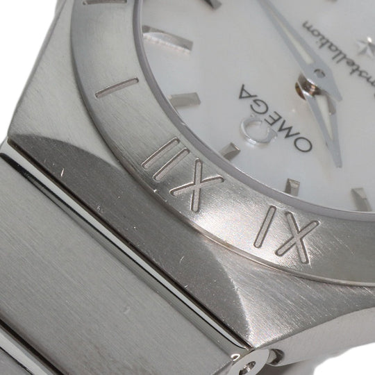 OMEGA Watches Quartz 123.10.24.60.05.001 Stainless Steel Silver Constellation Blush White shell dial