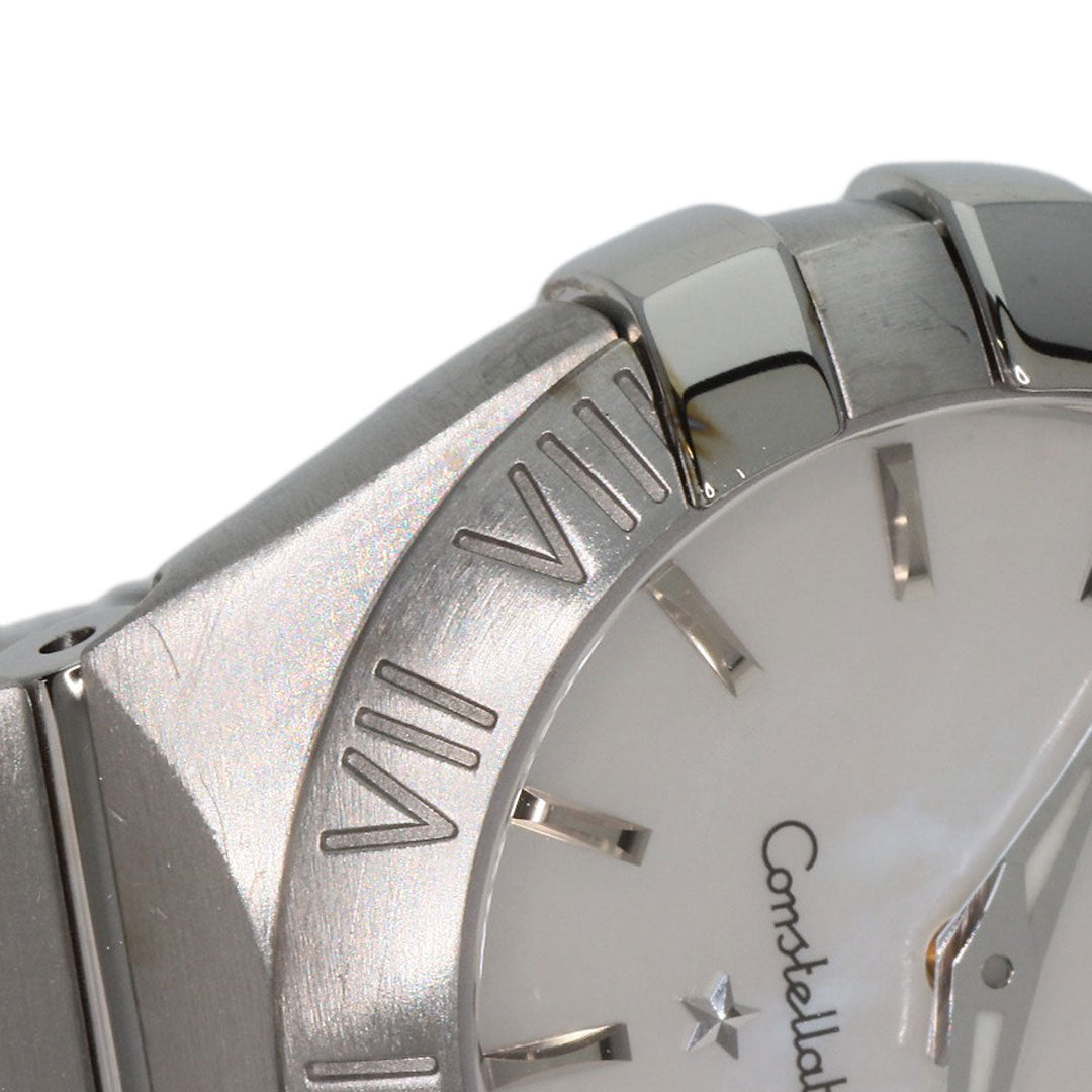 OMEGA Watches Quartz 123.10.24.60.05.001 Stainless Steel Silver Constellation Blush White shell dial