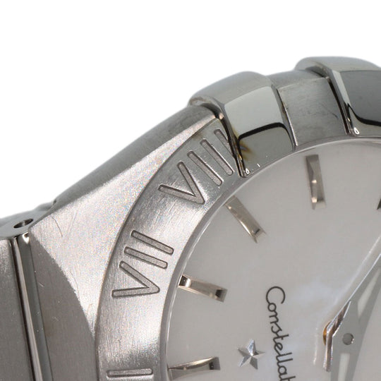 OMEGA Watches Quartz 123.10.24.60.05.001 Stainless Steel Silver Constellation Blush White shell dial